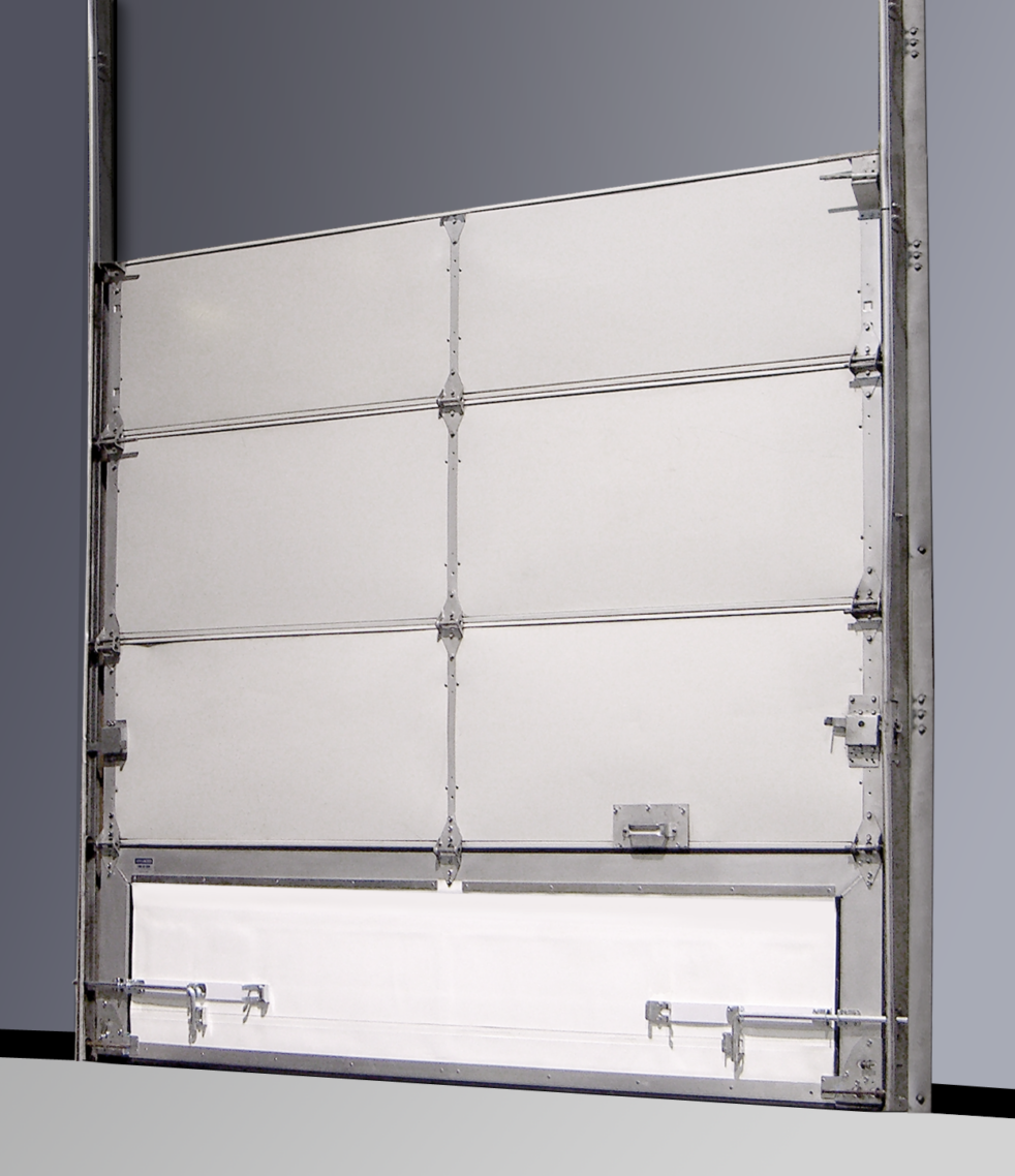 break away panel for sectional door bottom bar, section door repair solutions